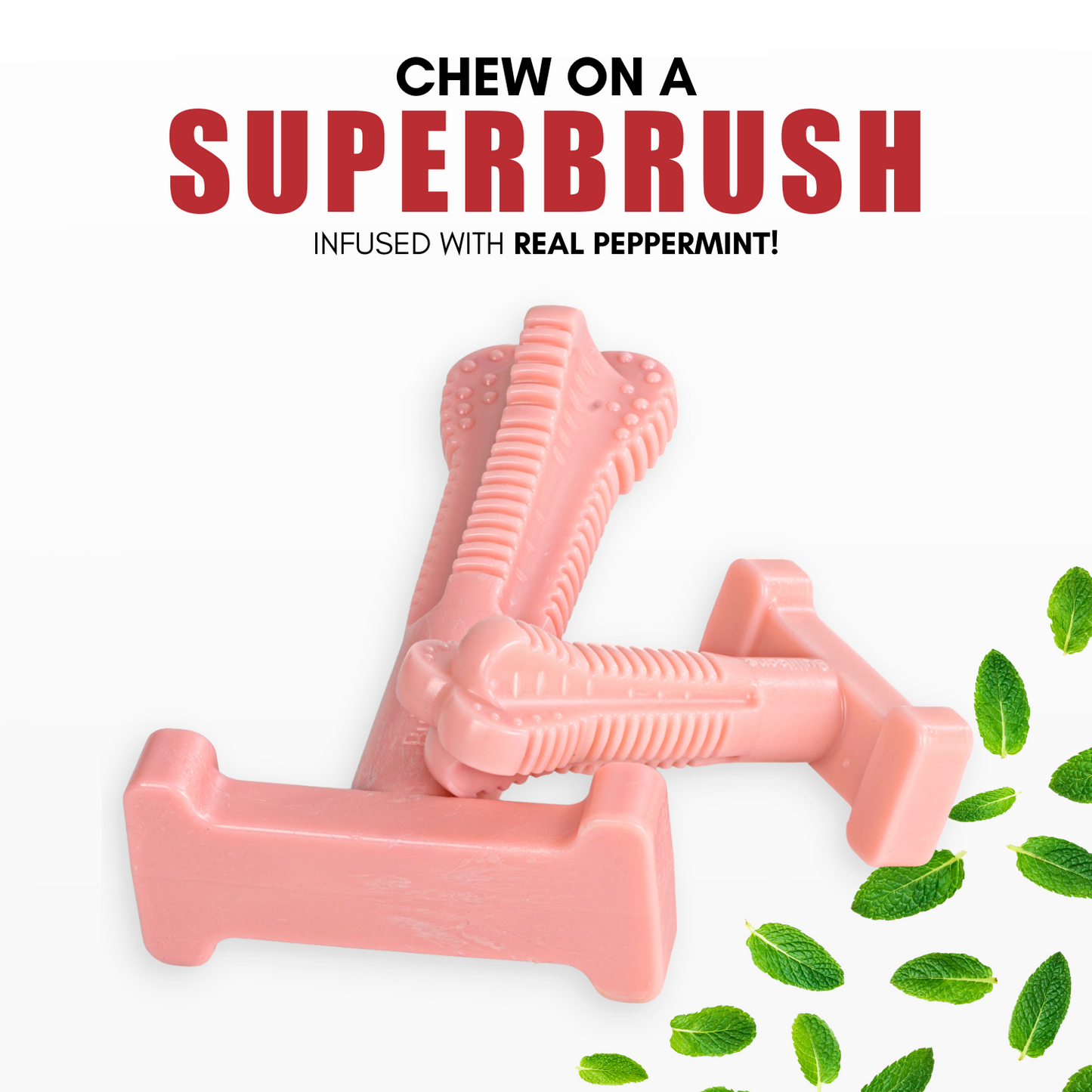 peppermint dog toy